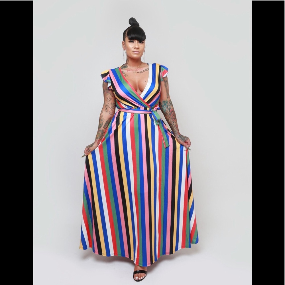 Colorful maxi dress